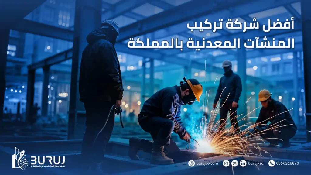 تركيب المنشآت المعدنية